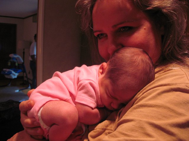 IMG_2026.JPG - Just balled up in the comfort of Grandmum's arms.