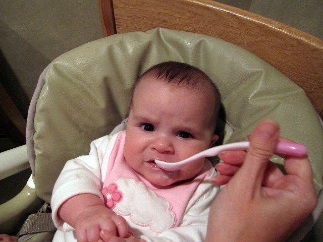 IMG_3705b.jpg - Catherine's introduction to rice cereal.