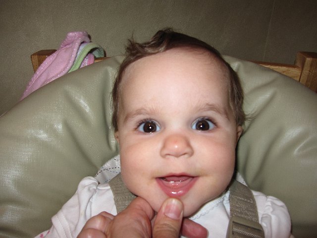 IMG_8001.JPG - Catherine was busy last week and has her first 2 teeth to show for it!