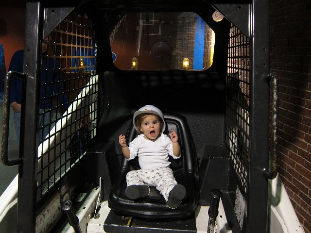 IMG_0726.JPG - The museum even had a construction site play area.  I wouldn't want this little gal as my job foreman!