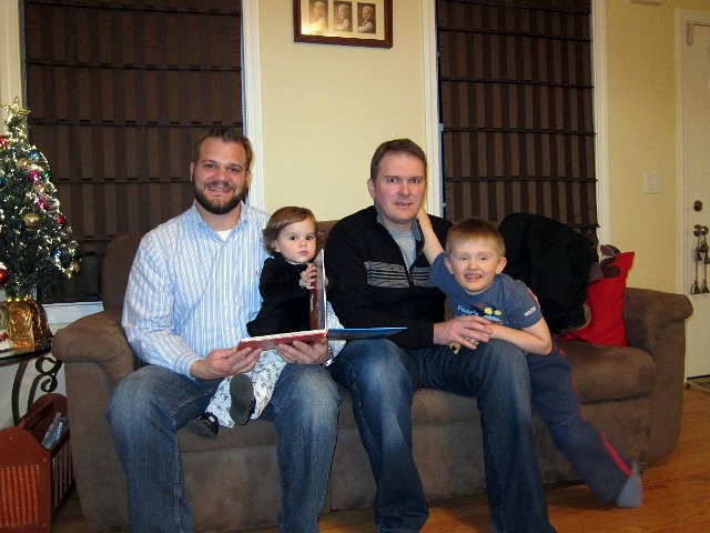 IMG_0966b.jpg - The ole high school/college buds and their little ones (Mike & Catherine with Mark & Luke).