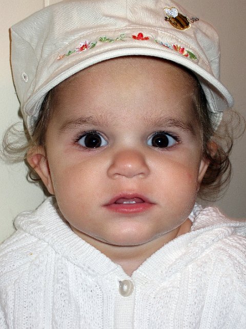 IMG_0351b.JPG - Yes, Mom just really likes this little gal in hats.