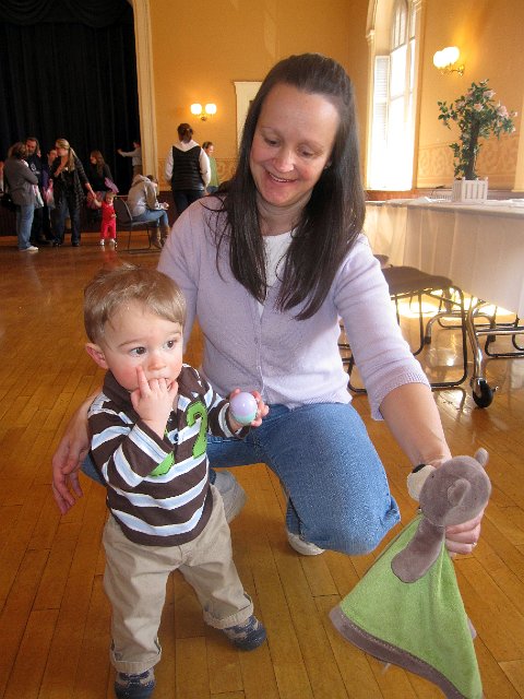 IMG_3422b.jpg - Mommy was trying to coax Nathan into taking a step to retrieve his lovie.
