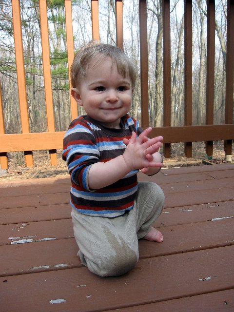 IMG_3499b.jpg - He's just so excited that Spring has arrived that he has learned how to clap about it!