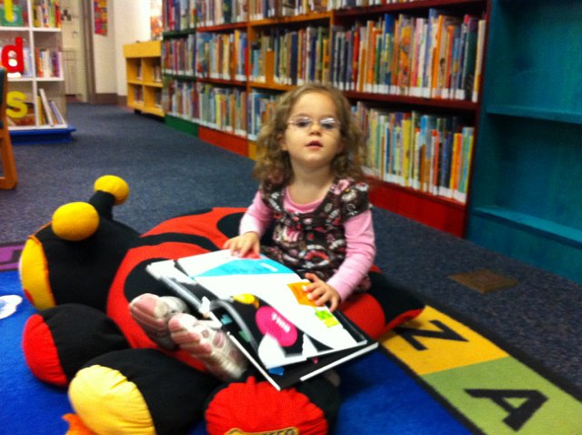 IMG_1804.jpg - We headed to the library for some winter fun during Catherine's winter break.