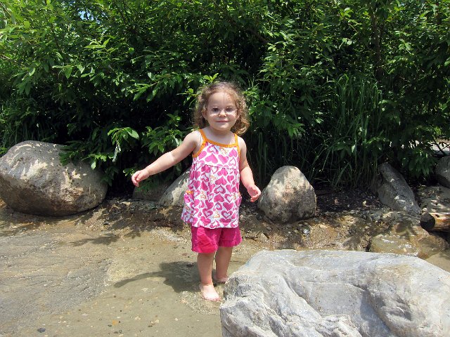 IMG_3676b.jpg - And, of course, where there is water, there is a happy little gal named Catherine.