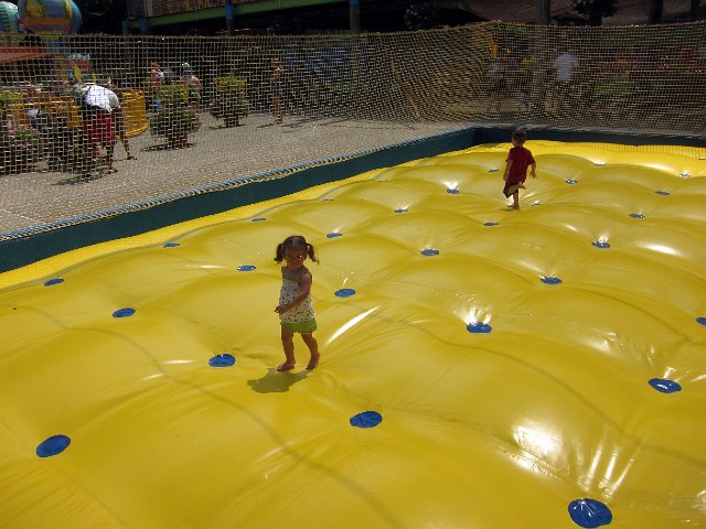 IMG_3714b.jpg - Catherine enjoying "Ernie's Bed Bounce" on this hot summer day.