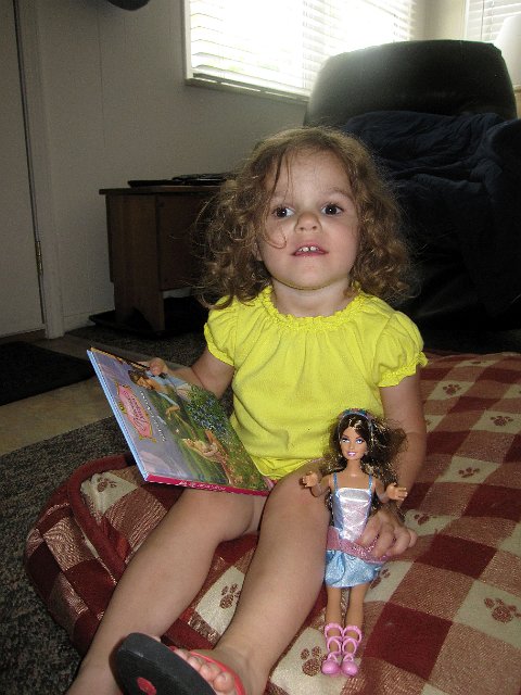 IMG_5031b.jpg - She also received her very first Barbie doll, Princess Erika as a gift from Aunt Marty, thanks a bunch!