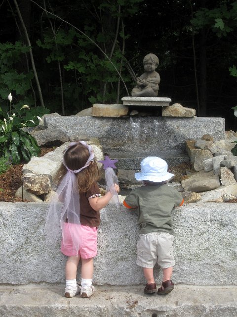 IMG_3996b.jpg - The kiddos checking out the sunken garden and peaceful waterfall.