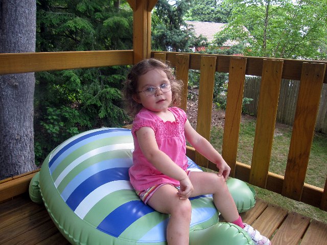IMG_4401b.jpg - She finally tired herself out enough from jumping on this turtle so that I could snap a photo.