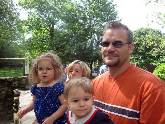 IMG_4424b.jpg - The whole family (even Nana) went to Southwick Zoo for a combination celebration of Nathan's 1st Birthday and Father's Day.