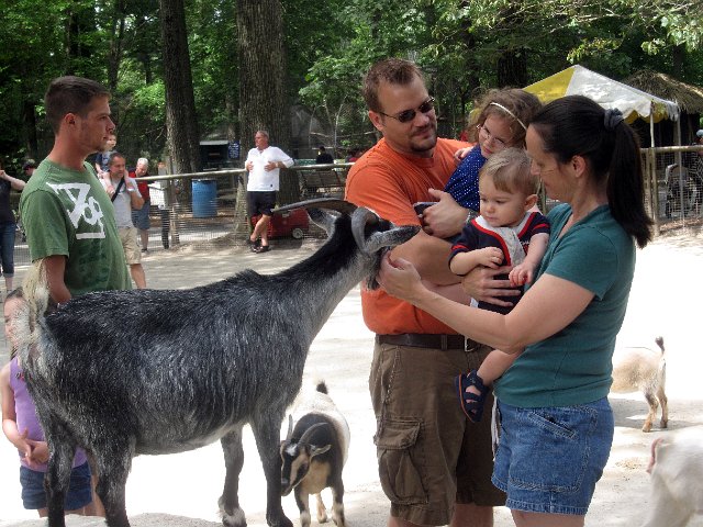 IMG_4444b.jpg - However, the Burkett kids were not fans of the petting zoo this time.