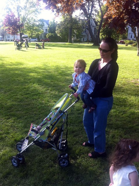 IMG_0359b.jpg - Nathan LOVES to push things, he's tired of being a passenger in his stroller.