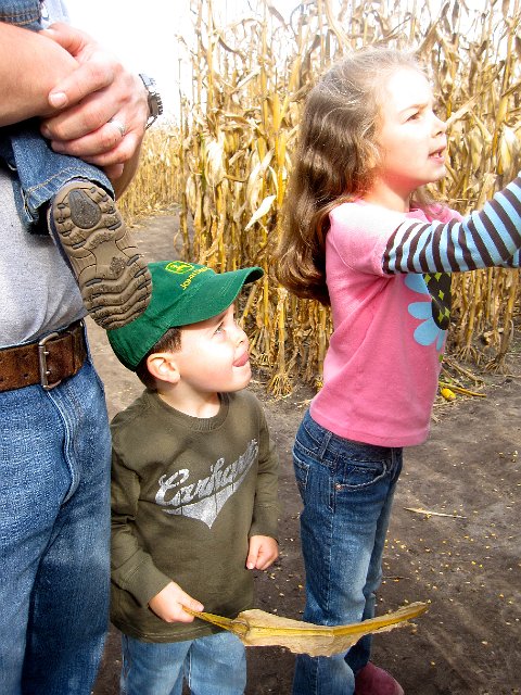 IMG_6564.jpg - The Romboldi kids are determining the game plan ...