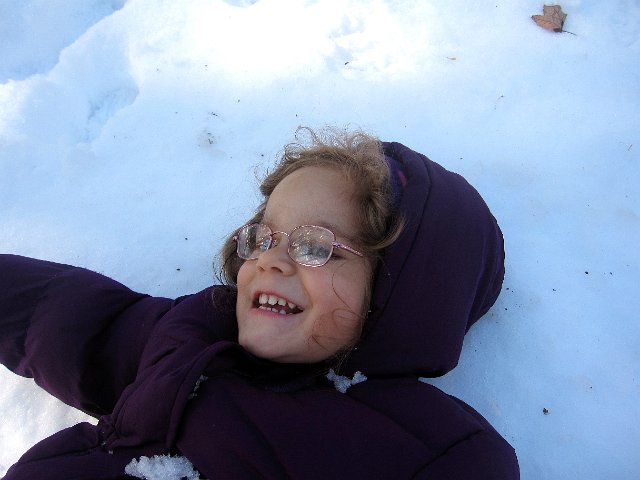IMG_6828.JPG - Catherine enjoys all of the different play options the snow has to offer!