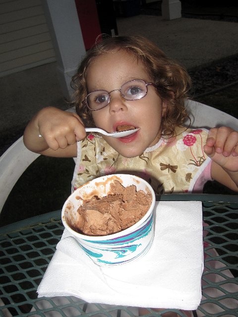 IMG_6250b.jpg - ... and ice cream.  Congrats, Miss Catherine, on your first day of school!