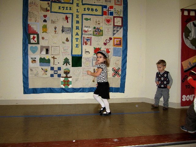 IMG_3214.jpg - The kids found their own entertainment in a stage within the South Church.