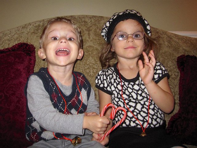 IMG_3255.jpg - The kids making a heart out of their candy canes and having a little fun with all the decorating madness.