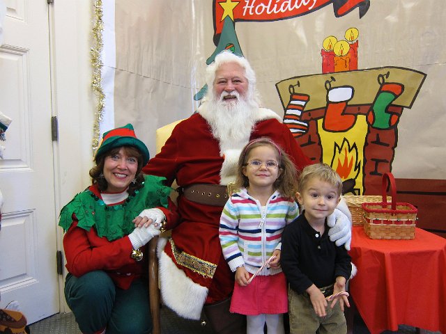 IMG_6082.jpg - Both kids were Santa stalkers this year, so we made it a point to catch up with the big guy often.