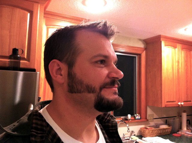 IMG_1860.jpg - A Patriots Pep Rally at Axcelis led to this creative shaving job ... luckily, it was very short-lived.