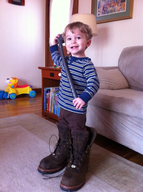 IMG_1859.jpg - The little man in a very big pair of shoes!