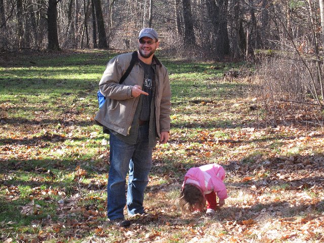 IMG_7830.jpg - Of course, when you head off the main trail on nice days in January, that means you also find mud.  Our little gal was not too happy about that!
