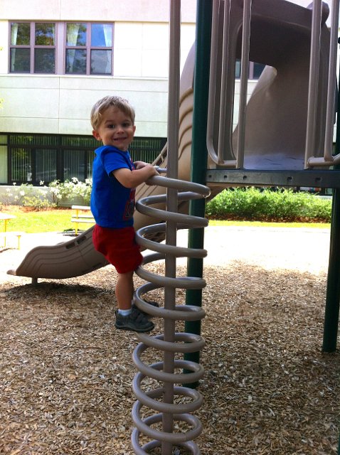 IMG_2343.jpg - While Catherine attended camp this year with Kaleidescope held at Pike School, Nathan explored one of their 3 playgrounds.