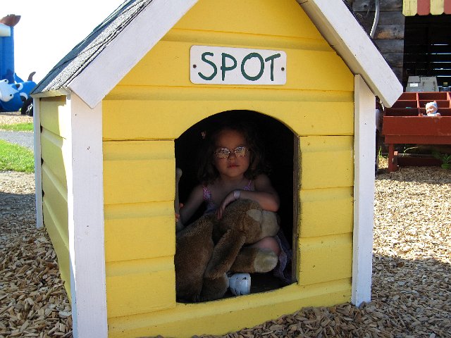 IMG_0368.jpg - Meanwhile, Catherine enjoyed playing in the dog house.
