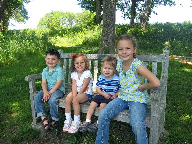 IMG_9864.jpg - A photo of the kiddos â¦ all "about to be", 4 1/2, 4, 2 and 8.