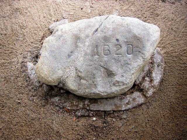 IMG_5832.jpg - The famous Plymouth Rock was just steps away from all the excitement.
