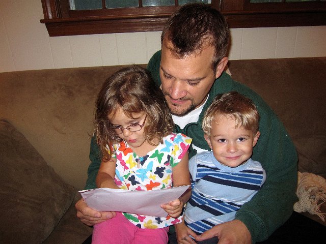 IMG_1931.jpg - Special Mail Delivery!!  Catherine received a letter from Cinderella and Nathan received a letter from Humpty Dumpty thanking them for their recent visit to Storyland.