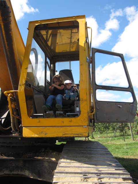 IMG_2040.jpg - The farm even had some BIG toys for the kids to climb on and check out.