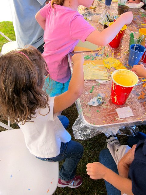 IMG_5396.jpg - The mural for this year's Festival was underway and we put our own little artistic mark on it too.