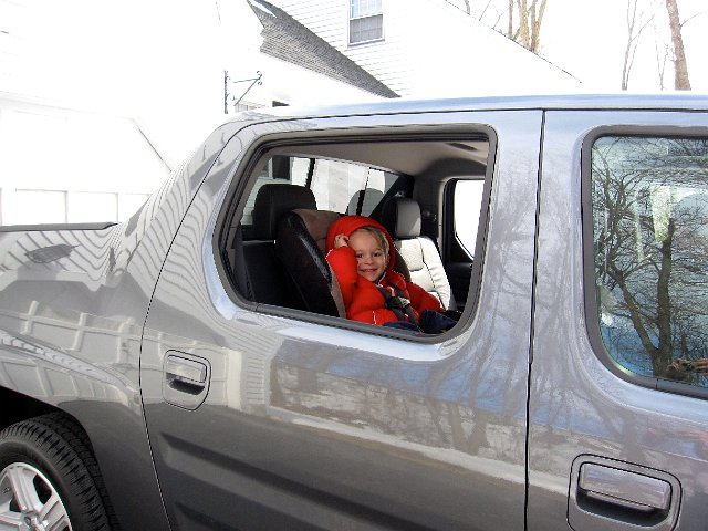 IMG_4326.jpg - Daddy had the radio jamming to "Truck Yeah" which made the little man very happy.