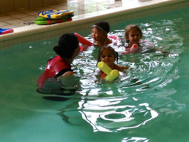 IMG_3606.jpg - Pool School.  Catie Ann was part of the Advanced Tots and then Terrific Turtles class this year while Nathan and I did the Splashin Tots.