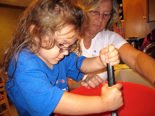IMG_6987.jpg - "When is it MY turn?"  Catie Ann was eager to do some smashing too.