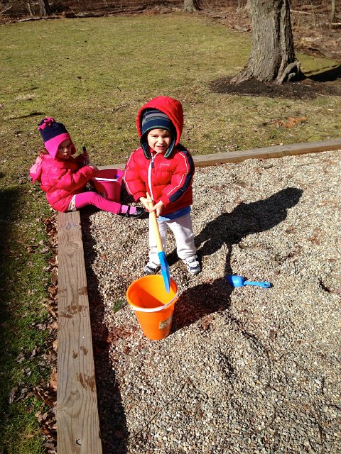 IMG_3185.jpg - A simple trip to the Dollar Tree store for new buckets and a shovel and these kids are loving life.