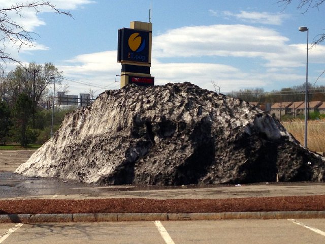IMG_3349.jpg - Anybody know what that is?  The last remaining, black snow of the season .. good riddance!