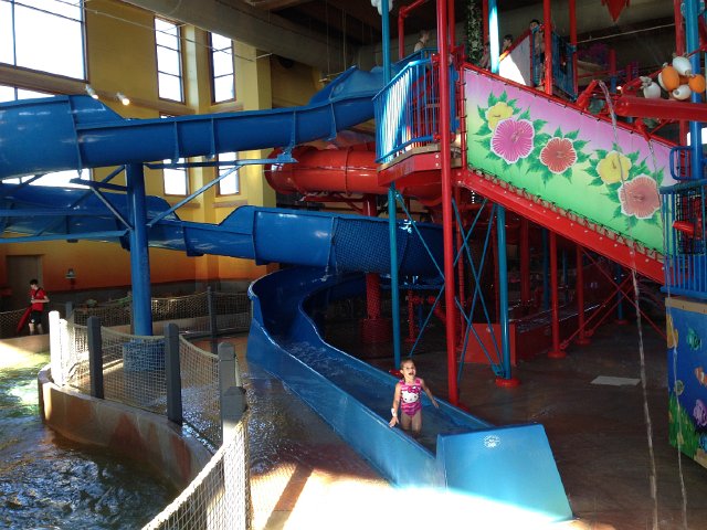IMG_5116.jpg - Catherine was not intimidated by this water slide whatsoever.