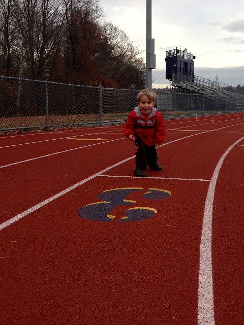 IMG_5150.jpg - He loves to run and race but I try to tell him there is a track for that ... so here we are.