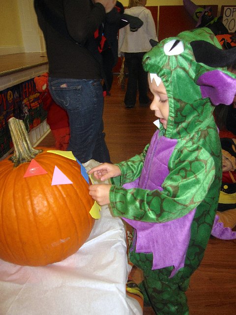 IMG_8521.jpg - Mommy and a little dragon (Nathan) attended the TMC Halloween Bash.