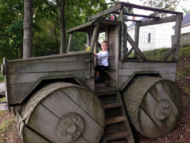 IMG_1747.jpg - Nathan loves the big wooden structures for climbing and pretend play.