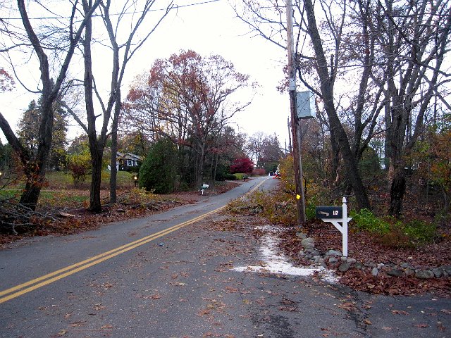 IMG_2749.jpg - This is our street (still a mess from Hurricane Sandy) as the trick-or-treating gets underway.