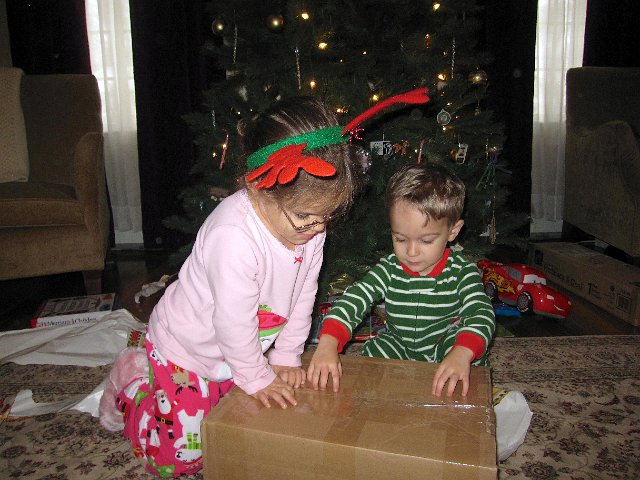 IMG_3451.jpg - What could this be?  It's for both kids, a bit heavy and gingles ...