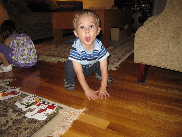 IMG_0580.jpg - When they got to the letter "F" for "frog", I guess he felt a demonstration was needed.
