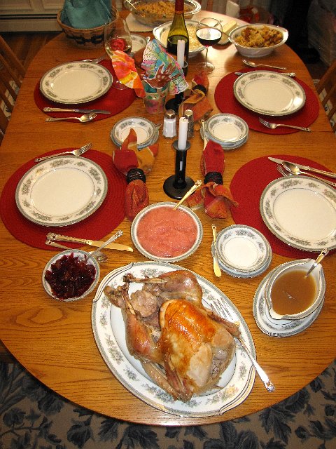 IMG_8823.jpg - The whole spread; actually, the shoofly pie is ready and waiting yet in the kitchen.