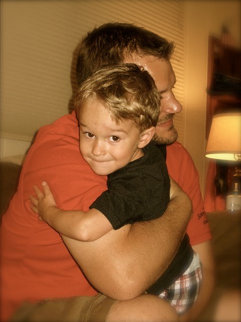 IMG_6513.jpg - Awwww.  Nathan is such a good hugger!!
