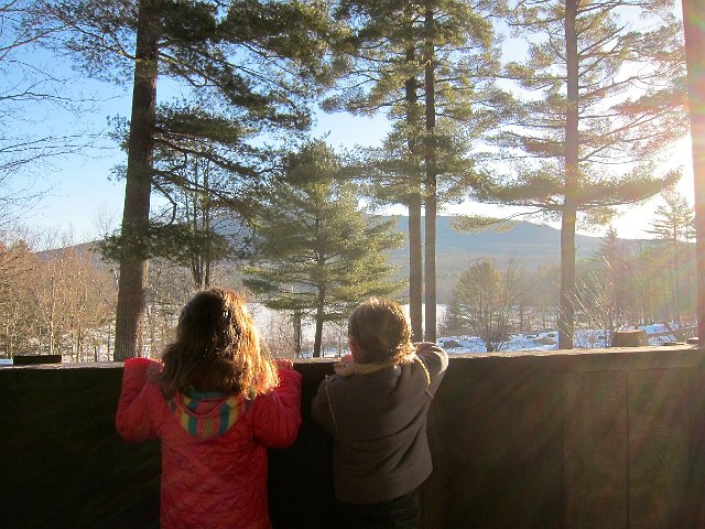 IMG_6922.jpg - The view from our little porch area.  The kids are up and ready to go milk some cows on this glorious day!