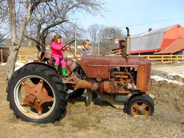 IMG_7013.jpg - They played on this tractor for quite some time; driving it, fixing it, etc.