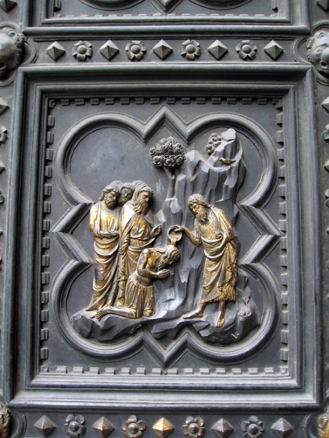 Baptistry-10.JPG - South door panel depicting the "Baptism of his disciples".